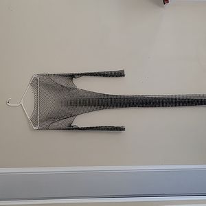 Maxi Rhinestone Mesh Dress